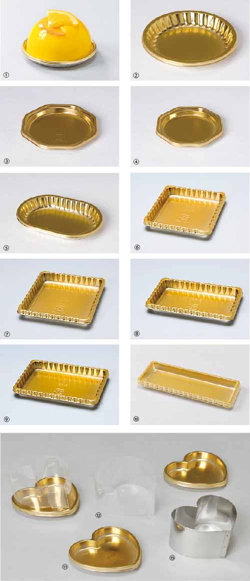 ゴールドケーキプレート｜食品包装、印刷紙器、プラスチックの企画